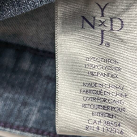 NYDJ 8 Lift Tuck Jeans Women Blue Stretch Denim Straight Leg Sculpting 32x21 - Picture 5 of 5